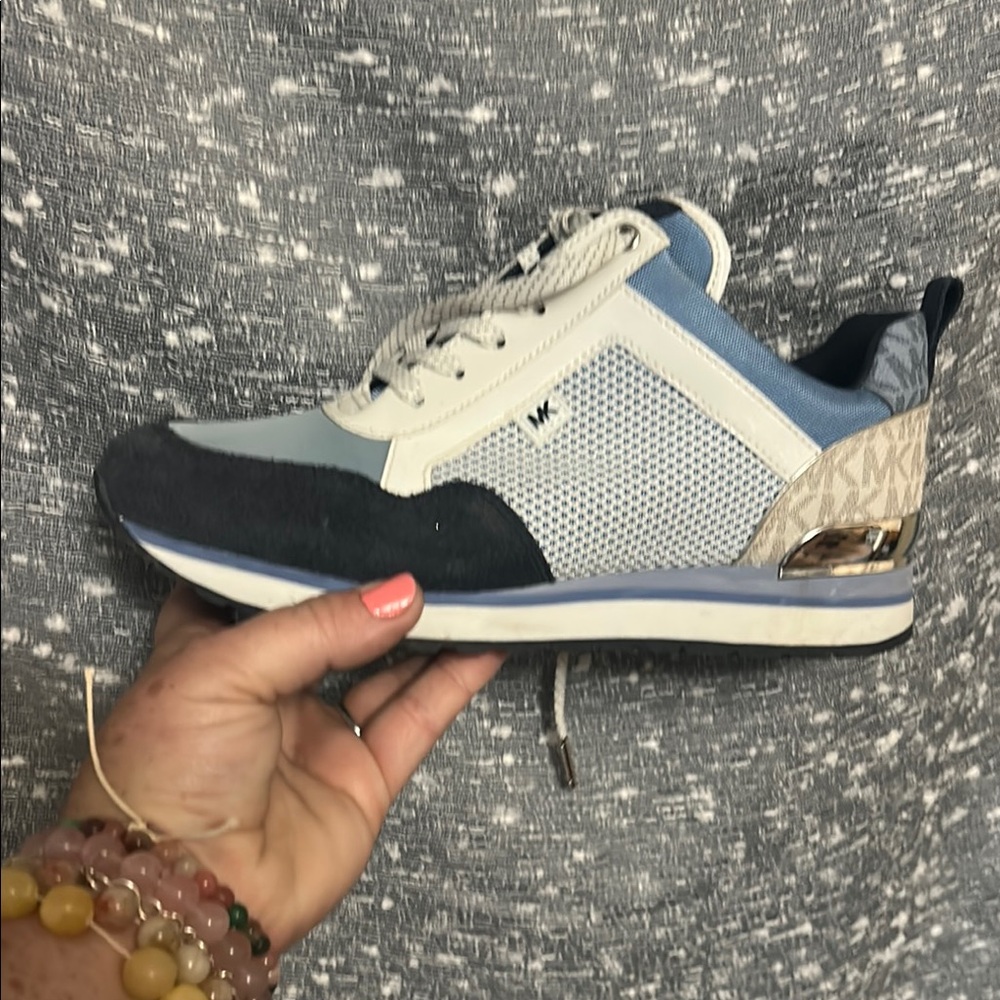 Michael Kors Women's Blue and White Sneakers
